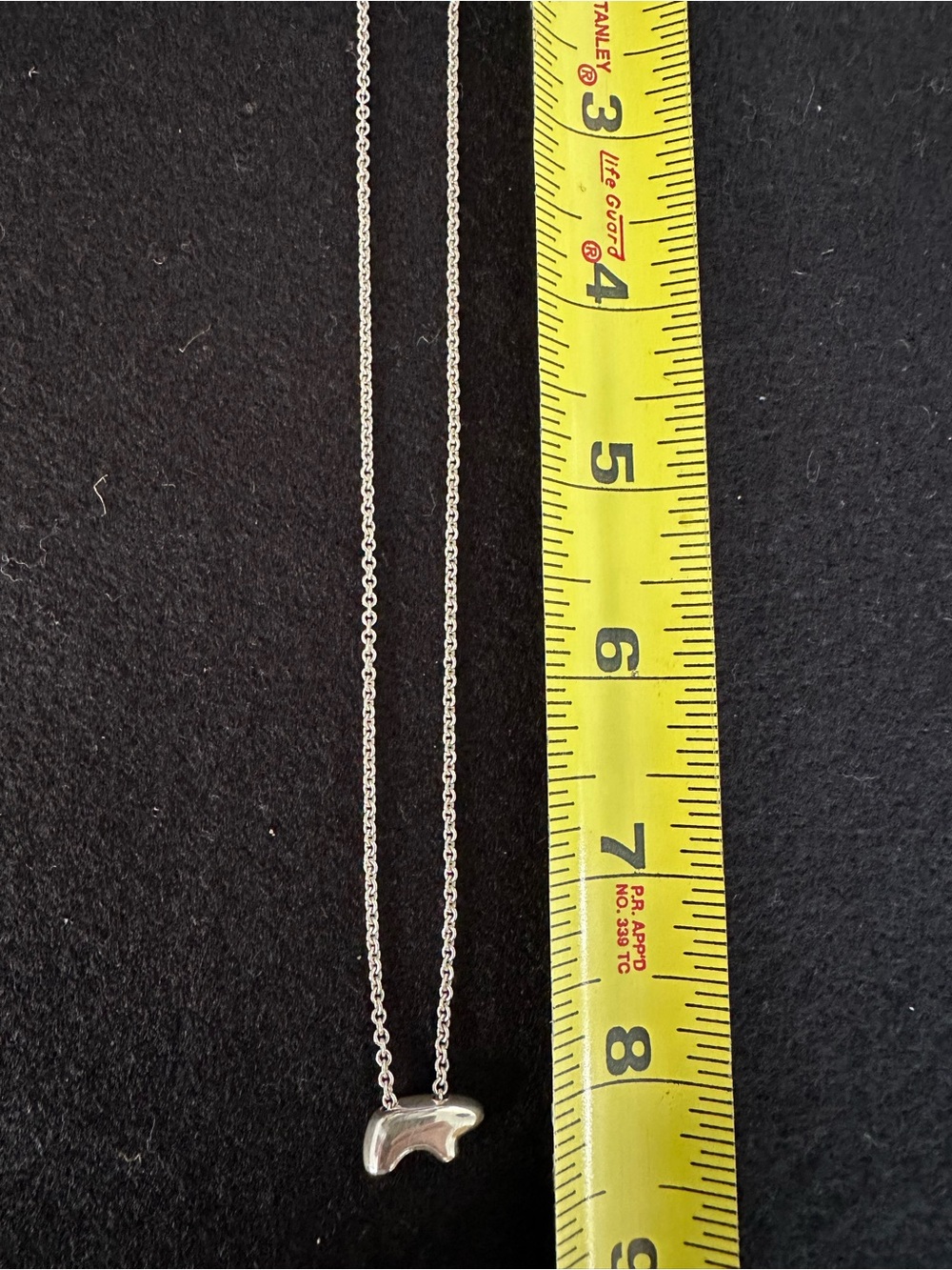The Golden Bear Vail Sterling Silver Bear Pendant Necklace-Silo Bear Silhouette - Picture 6 of 8